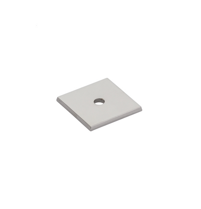 Polished Nickel Backplate 1-1/8” for Cabinet Knobs in Polished Nickel Only - Forge Hardware Studio