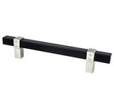 Brushed Nickel and Matte Black "Rio" Dual-Finish Cabinet Knob and Drawer Pulls - Forge Hardware Studio
