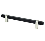 Brushed Nickel and Matte Black "Rio" Dual-Finish Cabinet Knob and Drawer Pulls - Forge Hardware Studio