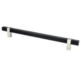 Brushed Nickel and Matte Black "Rio" Dual-Finish Cabinet Knob and Drawer Pulls - Forge Hardware Studio