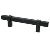 Matte Black "Rio" T-Bar Cabinet Knob and Drawer Pulls - Forge Hardware Studio