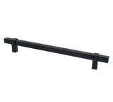 Matte Black "Rio" T-Bar Cabinet Knob and Drawer Pulls - Forge Hardware Studio