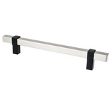 Matte Black and Brushed Nickel "Rio" Dual-Finish Cabinet Knob and Drawer Pulls - Forge Hardware Studio