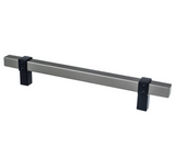 Ash Gray and Matte Black "Rio" Dual-Finish Cabinet Knob and Drawer Pulls - Forge Hardware Studio