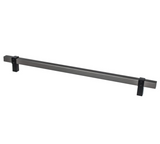 Ash Gray and Matte Black "Rio" Dual-Finish Cabinet Knob and Drawer Pulls - Forge Hardware Studio