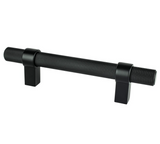 Knurled "Prelude" Matte Black Cabinet Knobs and Drawer Pulls - Forge Hardware Studio