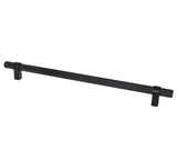 Knurled "Prelude" Matte Black Cabinet Knobs and Drawer Pulls - Forge Hardware Studio