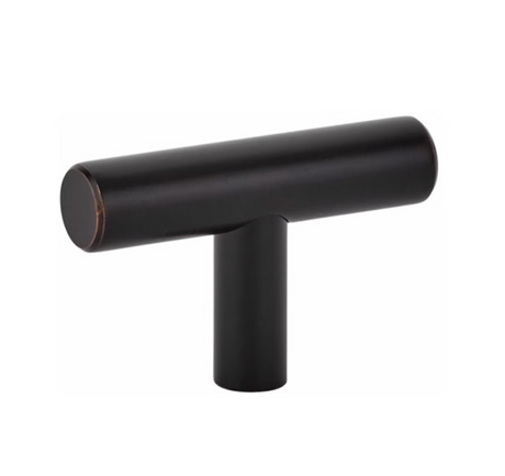 T-Bar "European" Oil Rubbed Bronze Cabinet Knobs and Pulls - Forge Hardware Studio