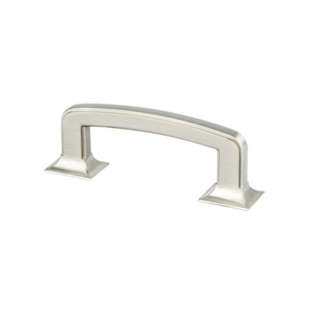 Brushed Nickel "Liana" Cabinet Knobs and Drawer Pulls - Forge Hardware Studio