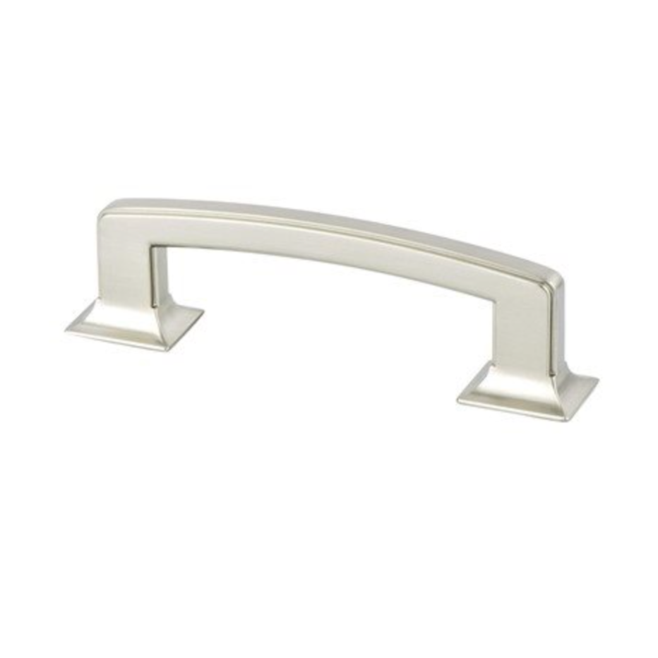 Brushed Nickel "Liana" Cabinet Knobs and Drawer Pulls - Forge Hardware Studio