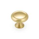 Satin Brass Drawer Pulls "Leah" Handles and Cup Pulls - Forge Hardware Studio