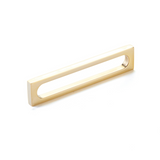 Satin Brass "Loop" Square Drawer Pulls and Cabinet Knobs - Forge Hardware Studio