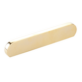 Unlacquered Brass "Bit" Rounded Drawer Pulls and Cabinet Knobs - Forge Hardware Studio