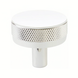 Knurled "U-Shaped" Polished Chrome Cabinet Knobs and Drawer Pulls - Forge Hardware Studio