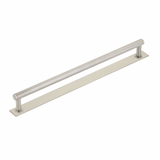 Brushed Nickel "Maison" Knurled Drawer Pulls and Cabinet Knobs with Optional Backplate - Forge Hardware Studio