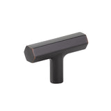 Geometric Oil Rubbed Bronze "Geo" Cabinet Knobs and Drawer Pulls - Forge Hardware Studio