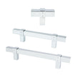 Polished Chrome "Rio" T-Bar Cabinet Knob and Drawer Pulls - Forge Hardware Studio