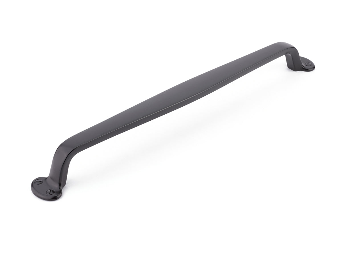 Flat Black "Leah" Drawer Pulls Handles and Cup Pulls - Forge Hardware Studio