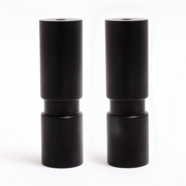 Set of 2-Medium Mid-Century Modern Replacement Furniture Legs in Matte Black - Forge Hardware Studio
