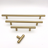 Round Champagne Bronze "Dash" Knob and Drawer Pulls - Brass Cabinet Hardware 