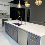 Champagne Bronze Knurled "Tessa" Cabinet Knobs and Drawer Pulls - Forge Hardware Studio