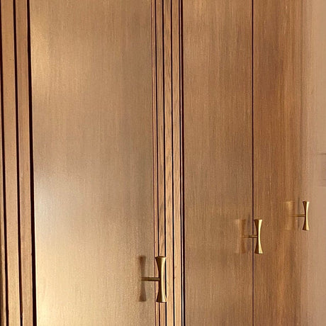Mid-Century "MCM 01" Drawer Pull in Brushed Brass - Forge Hardware Studio