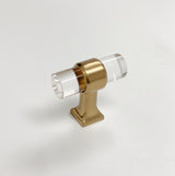 Lucite Champagne Bronze "Gigi" Drawer Pulls - Forge Hardware Studio