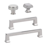 Polished Nickel "Deco" Cabinet Knobs and Drawer Pulls - Forge Hardware Studio