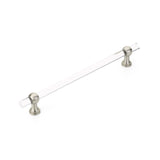 Satin Nickel and Lucite "Gleam" Cabinet Knobs and Drawer Pulls (Adjustable) - Forge Hardware Studio