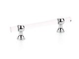 Polished Chrome and Lucite "Gleam" Cabinet Knobs and Drawer Pulls (Adjustable) - Forge Hardware Studio