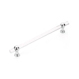 Polished Chrome and Lucite "Gleam" Cabinet Knobs and Drawer Pulls (Adjustable) - Forge Hardware Studio