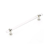 Polished Nickel and Lucite "Gleam" Cabinet Knobs and Drawer Pulls (Adjustable) - Forge Hardware Studio