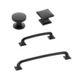 Square "Milli" Matte Black Cabinet Knobs and Drawer Pulls - Forge Hardware Studio