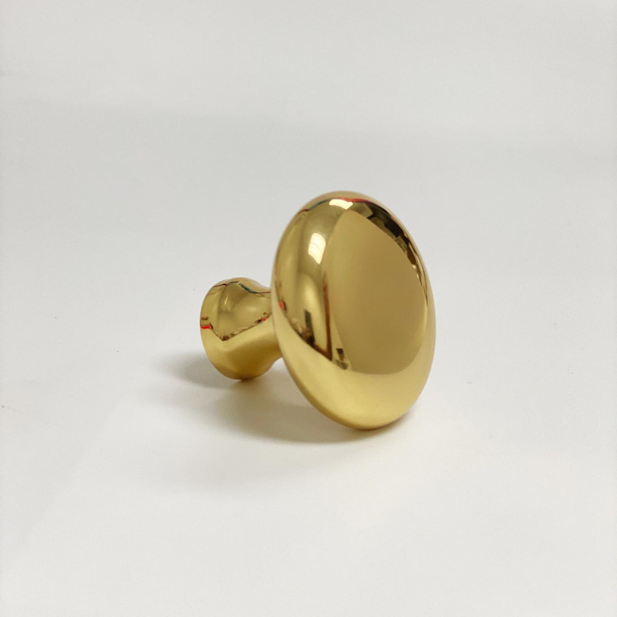Polished Brass "Heritage" Round Cabinet Knob - Forge Hardware Studio