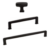 Kelly No.1 Matte Black Cabinet Knobs and Drawer Pulls - Forge Hardware Studio