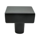 Matte Black "Brooks" Drawer Pulls and Cabinet Knobs - Cabinet Hardware - Forge Hardware Studio