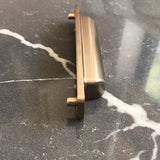 Square Cup Drawer Pulls in Champagne Bronze-Cabinet Handles - Brass Cabinet Hardware 