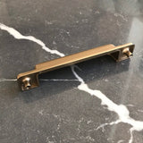 Square Cup Drawer Pulls in Champagne Bronze-Cabinet Handles - Brass Cabinet Hardware 