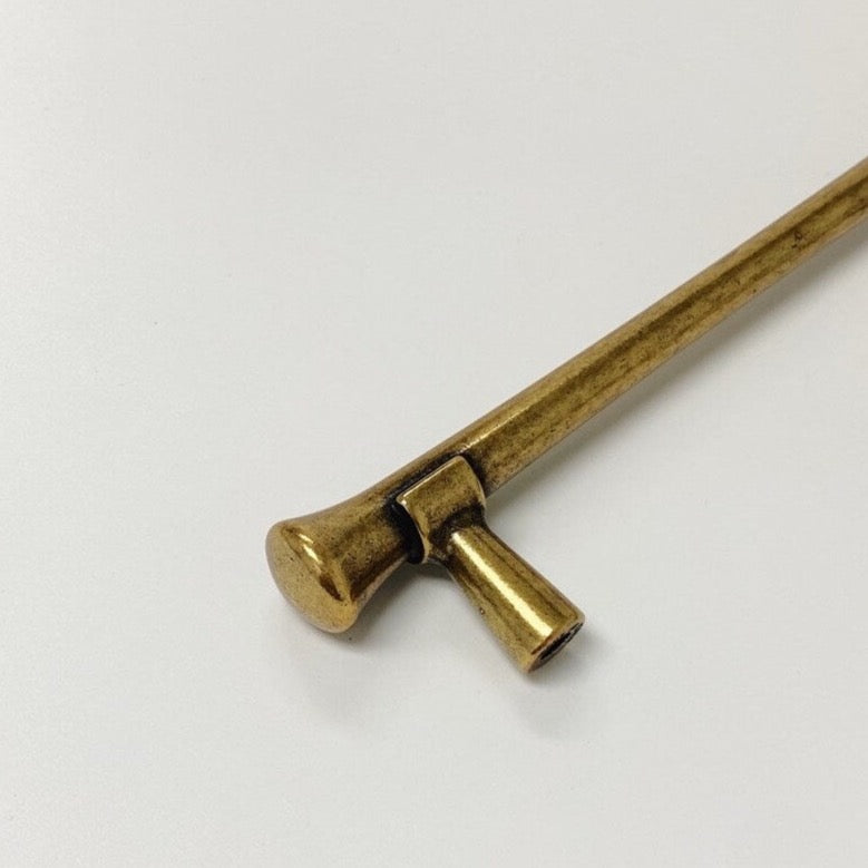 Hourglass "Tuscany" Drawer Pulls and Knobs in Antique Brass - Forge Hardware Studio