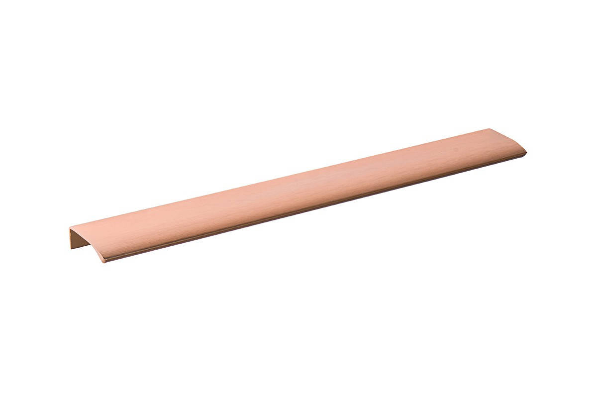 Satin Copper "Dina" Tab Finger Drawer Pulls - Brass Cabinet Hardware 