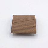 Wood Cabinet Knob Squared Mid-century Modern Hardware - Brass Cabinet Hardware 