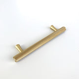 Brass Solid "Texture" Knurled Drawer Pulls and Knobs in Satin Brass - Brass Cabinet Hardware 