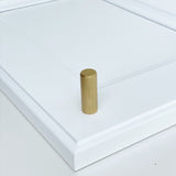 Brass Solid "Texture Lines" Knurled Drawer Pulls and Knobs in Satin Brass - Forge Hardware Studio