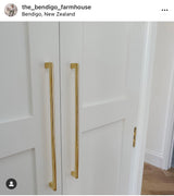 Unlacquered Brass"Luxe" Cabinet Knobs and Drawer Pulls - Forge Hardware Studio