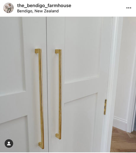 Unlacquered Brass"Luxe" Cabinet Knobs and Drawer Pulls - Forge Hardware Studio