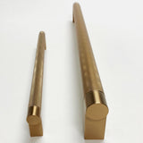 Knurled "Converse" Champagne Bronze Cabinet Knobs and Drawer Pulls - Forge Hardware Studio