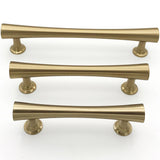 Emma Mid-Century Champagne Bronze Cabinet Knob and Drawer Pulls - Brass Cabinet Hardware 