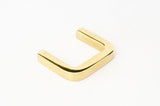 Unlacquered Polished Brass "Lumia" Cabinet Knob and  Drawer Pulls - Forge Hardware Studio