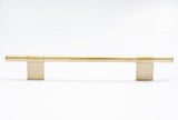Line Brass Cabinet Knobs and Drawer Pulls - Brass Cabinet Hardware 