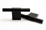 Line Matte Black Cabinet Knobs and Drawer Pulls - Brass Cabinet Hardware 